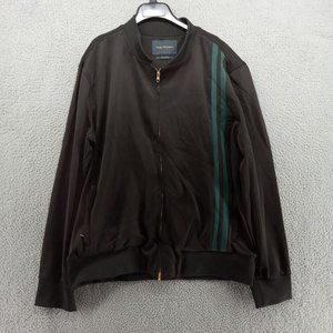 Good Counsel Jacket Mens 2XL Black Green Stripe Zip‎ Up Track Warmup Streetwear